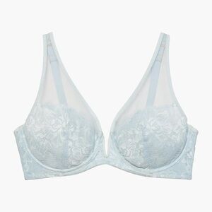 New Savage X Fenty Lace Light Blue Bra 40DD